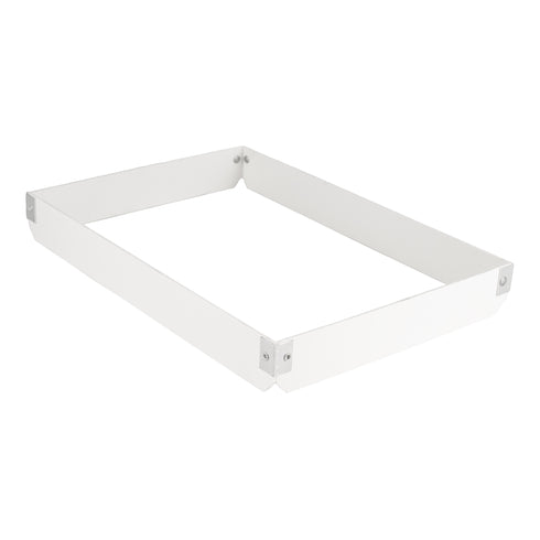 MFG Tray Bun Pan Extender, 2" High, White Fibreglass
