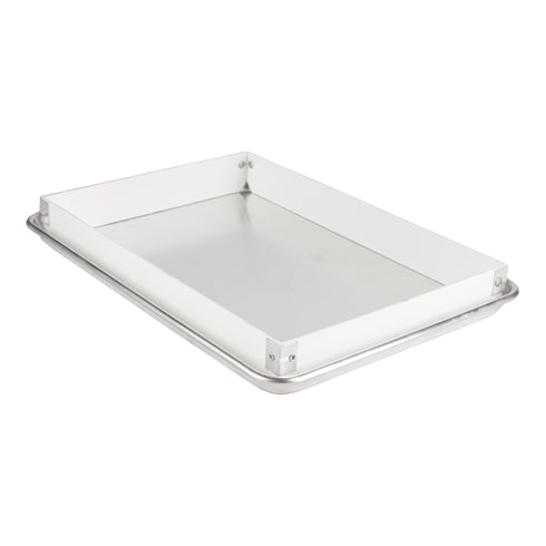 MFG Tray Bun Pan Extender, 2" High, White Fibreglass