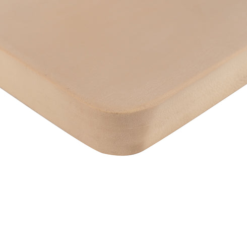 Tapis heureux | Planche à découper en caoutchouc, 12" x 18" x 1", Beige