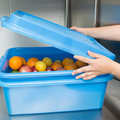 Vollrath | Traex Color-Mate Boîte de conservation alimentaire avec couvercle à clip, bleu