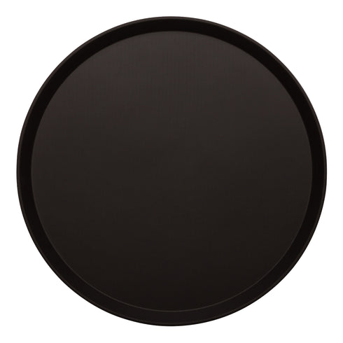 Cambro | Plateau de service rond Treadlite, noir