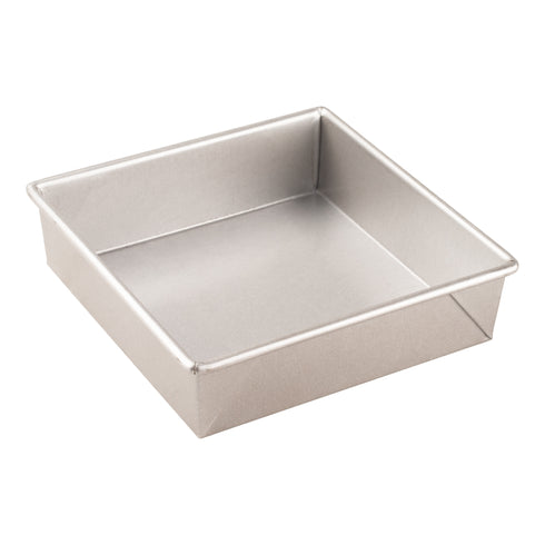 Chicago Metallic Square Cake Pan, 2 1/4" Deep, Glazed Aluminized Steel