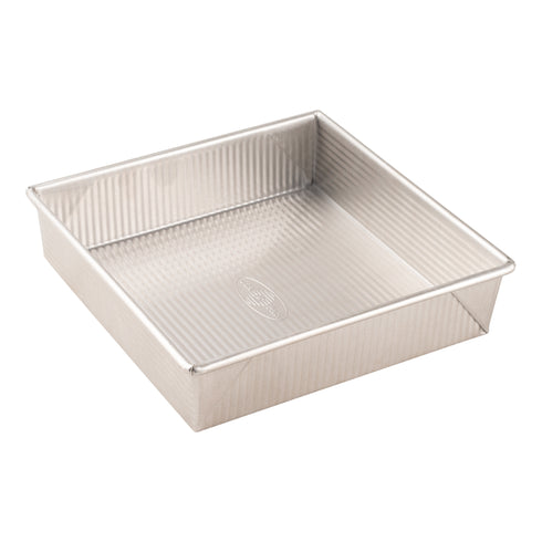 Chicago Metallic Square Cake Pan, 2 1/4" Deep, Glazed Aluminized Steel