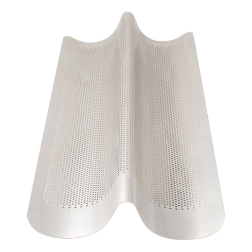 Chicago Metallic 2 Loaf Italian Bread Pan, Glazed Aluminized Steel, FINAL SALE