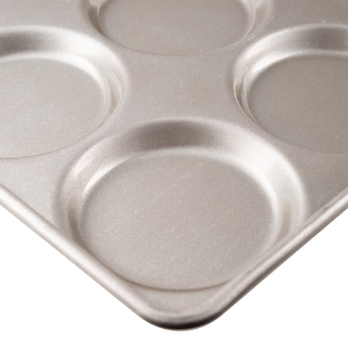 Chicago métallisé | Moule à pain à hamburger, moules de 24 x 4,25 po de diamètre, acier aluminisé émaillé