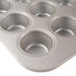 Chicago Metallic Muffin / Cupcake Pan, Standard, 12 Cups x 3.8 Oz, Glazed Aluminized Steel
