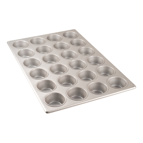 Chicago Metallic Muffin / Cupcake Pan, Standard, 24 Cups x 3.8 Oz, Glazed Aluminized Steel
