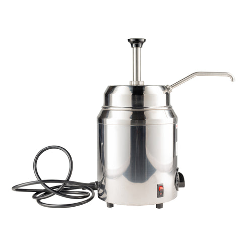 Server Topping Warmer with Pump, 3 qt, Stainless Steel, 120V