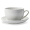 Danesco Jumbo Cup & Saucer Set, 18 oz, White
