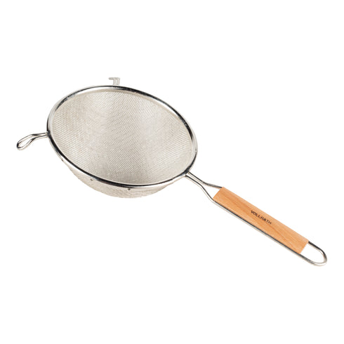Vollrath Double Fine Mesh Strainer, Wood Handle, FINAL SALE