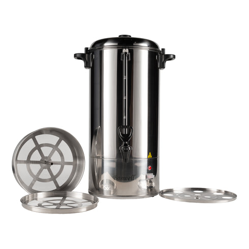 Boswell | Percolateur/urne à café, 100 tasses, acier inoxydable, 120 V