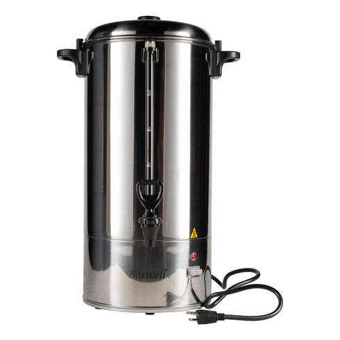 Boswell | Percolateur/urne à café, 100 tasses, acier inoxydable, 120 V