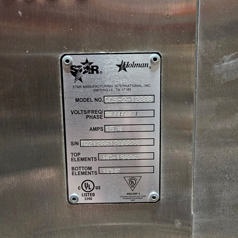 Star Holman QCS2-1200B Conveyor Toaster, 3200W, 208V, SCRATCH & DENT FINAL SALE