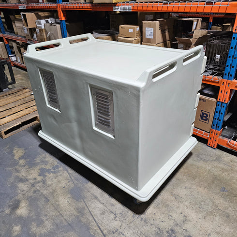 Cambro 20 Tray Meal Delivery Cart, Low Profile Double Door, Grey, SCRATCH & DENT FINAL SALE