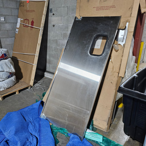 Eliason DSP3 Traffic Door, Right Hinge, Fits 38" x 82" Opening, Stainless Steel, SCRATCH & DENT FINAL SALE