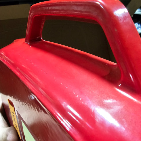 Staub Double Handle Square Grill Pan, 13", Cast Iron/Red Enamel, SCRATCH & DENT FINAL SALE