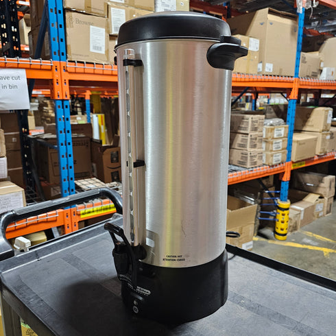 Proctor Silex 45100 Commercial Coffee Urn, 100 Cup, Stainless Steel, 120V, SCRATCH & DENT FINAL SALE