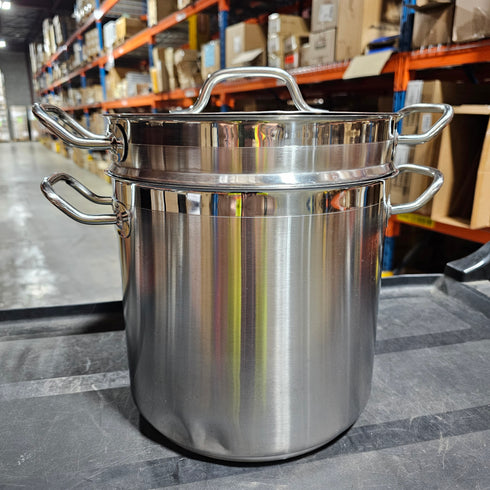 SignatureWares Double Boiler Set, 12 qt, Stainless Steel, SCRATCH & DENT FINAL SALE