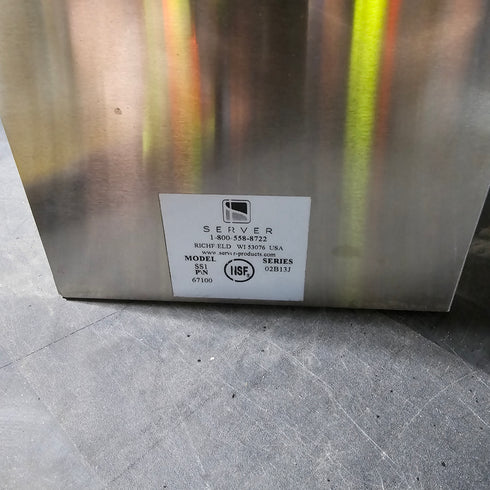 Server SS-1 Single #10 Can Pump Stand, Stainless Steel, SCRATCH & DENT FINAL SALE