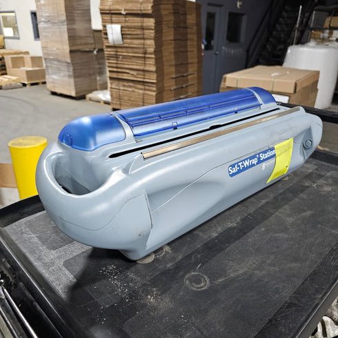 San Jamar Saf-T-Wrap Station with Slide Cutter, Dispenses 12-18" Rolls, SCRATCH & DENT FINAL SALE