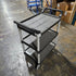 Rubbermaid 3 Shelf Utility Cart, 200lb, Black, Unit 1, SCRATCH & DENT FINAL SALE