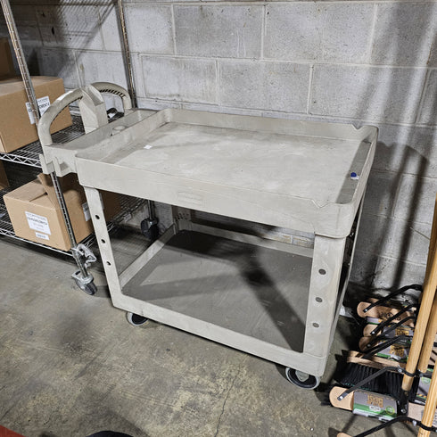 Rubbermaid Heavy Duty Ergo Handle Utility Cart, 25.25" x 44", 500 lb Capacity, Beige, SCRATCH & DENT FINAL SALE
