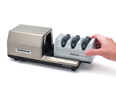 Chef'sChoice Model 2100 EdgeSelect Commercial Electric Knife Sharpener, 3 Stages, 120V