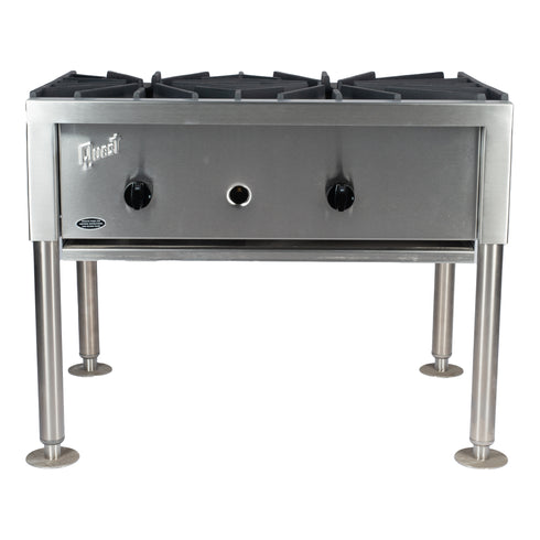 Quête | Table de cuisson à marmite au gaz, 2 brûleurs larges, gaz naturel, VENTE FINALE