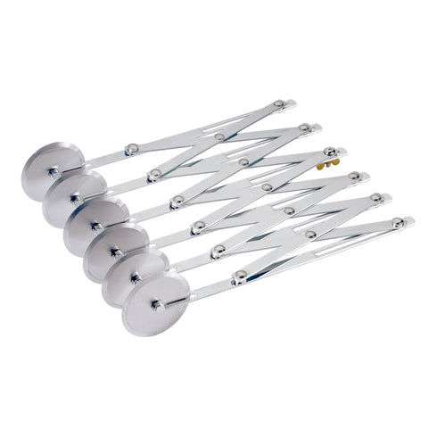 Browne 6 Wheel Dough Cutter, Adjustable, Stainless Steel