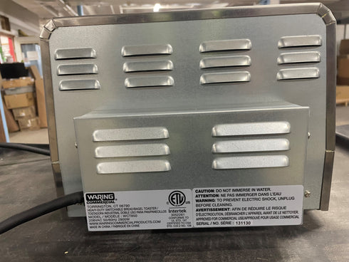 Waring WCT850 Heavy-Duty 4-Slot Switchable Bread & Bagel Toaster, 2800W, 208V, SCRATCH & DENT FINAL SALE