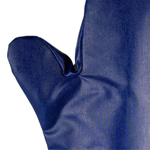 Tucker Safety Burnguard Conventional Oven Mitt, 18", QuicKlean/Blue