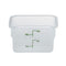 Cambro CamSquare Food Storage Container, Translucent