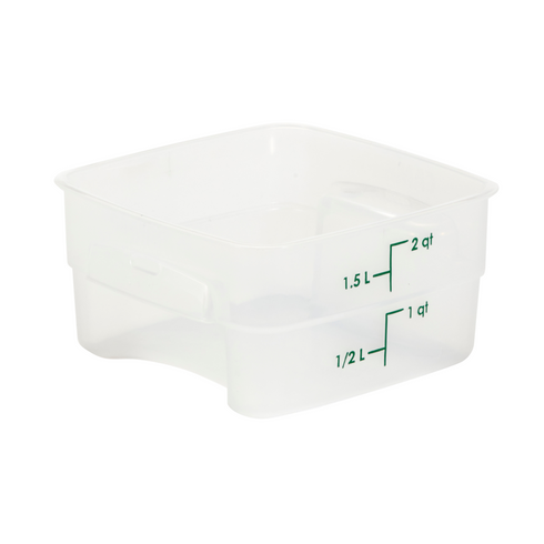 Cambro CamSquares FreshPro Storage Container, 2 qt, Translucent