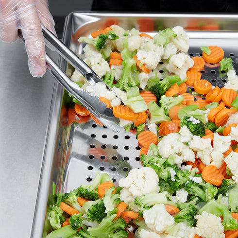 Vollrath Super Pan V Full Size Perforated Food Pan, 22 Gauge Stainless Steel