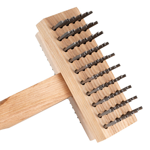 Brosses Felton | Brosse à gril double face, 30", Bois/Fil