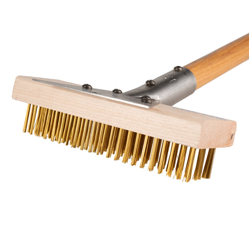 Felton Brushes Heavy Duty Oven / Grill Brush, 27", Wood/Brass Wires