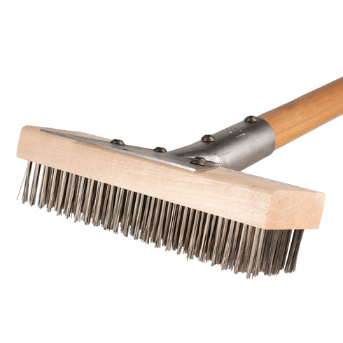 Felton Brushes Heavy Duty Oven / Grill Brush, 27", Wood/Stainless Steel Wires