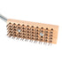 Brosses Felton | Brosse de nettoyage pour gril à long manche incurvé, poils plats en acier