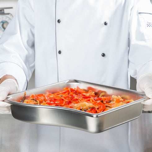 Vollrath Super Pan Half Size Wild Shape Food Pan, 22 Gauge Stainless Steel