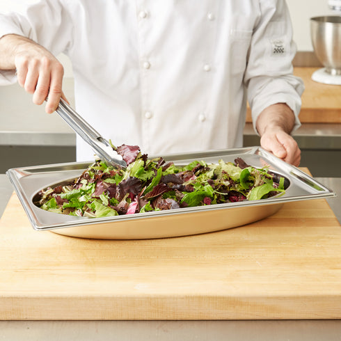 Vollrath | Bac gastronome alimentaire de forme ovale pleine grandeur Super Pan, acier inoxydable de calibre 22