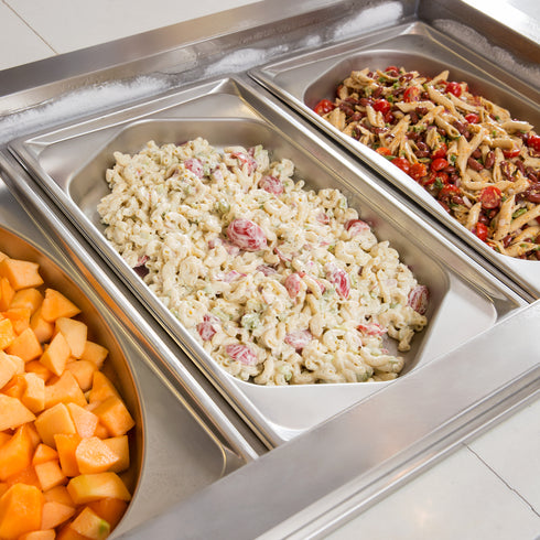 Vollrath | Bac gastronome alimentaire de forme hexagonale pleine grandeur Super Pan, acier inoxydable de calibre 22