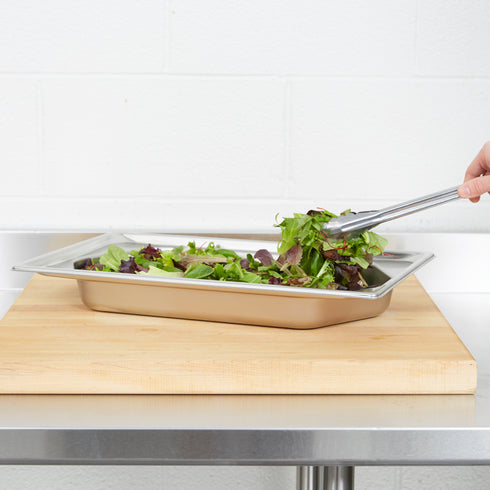 Vollrath | Bac gastronome alimentaire de forme hexagonale pleine grandeur Super Pan, acier inoxydable de calibre 22