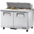 True TSSU-48-12-HC Double Door Sandwich/Salad Food Prep Table Refrigerator, 12 Pan, 48"