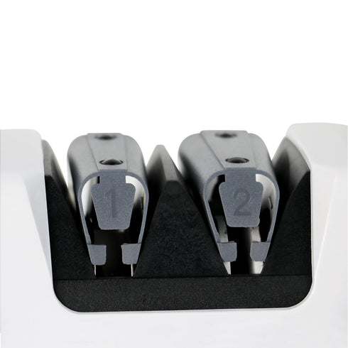 Chef'sChoice Model 320 FlexHone/Strop Electric Knife Sharpener, 2 Stages, 20 Degree Edges, White, 120V