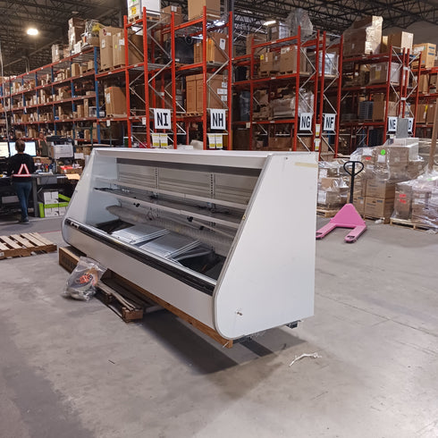 Hussman C2NX12XLPM Merchandiser Refrigerator, Horizontal Air Curtain, 12', White, SCRATCH & DENT FINAL SALE