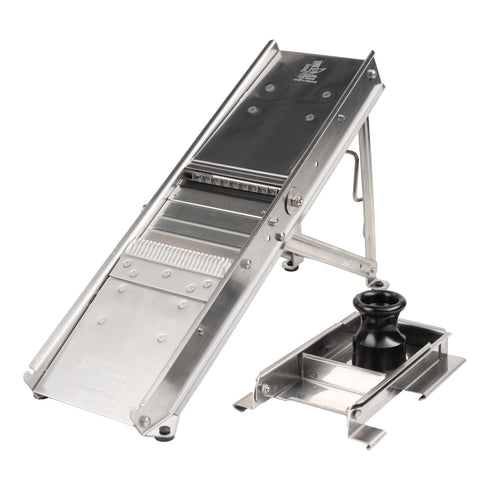 Bron Coucke Professional Mandoline, 2 Blades, Stainless Steel Guard