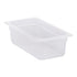 Cambro | Bac gastronome translucide de taille 1/3