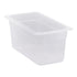 Cambro | Bac gastronome translucide de taille 1/3