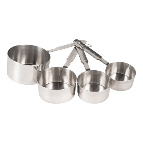 Rabco 4 Piece Heavy Duty Measuring Cup Set, Stainless Steel