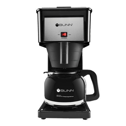 BUNN 38300.0070 BX Speed Brew Classic Glass Carafe Coffee Maker, 10 Cup, Black/Stainless Steel